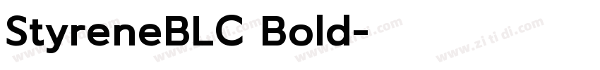 StyreneBLC Bold字体转换